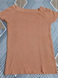 Cute Brown Knit Top