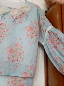 Blue Girls Top