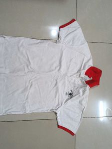 White & Red Polo Shirt