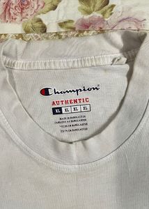 Champion Original Unisex White LA Logo T-shirt