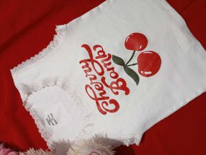 Cherry Bomb Lace Trim Tank
