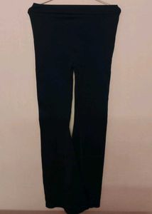 SAVANA Gathered Flare Leg Pants/Leggings