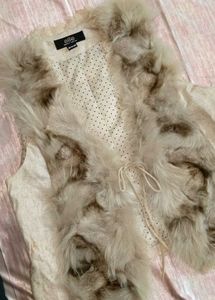 korean cardigan Elite Faux Fur Vest