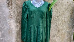 SEXY DARK GREEN DRESS