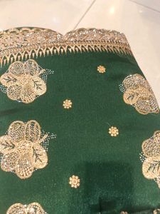 Green Embellished Saree