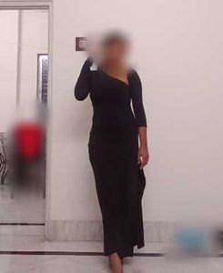 Elegant Black One-Shoulder Dress