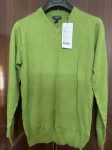 Forever 21 Men Vnech Green Sweater - M