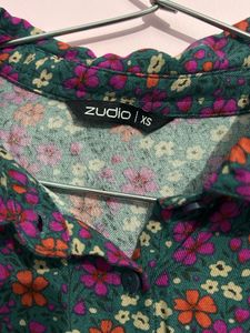 Zudio Crop Floral Multicoloured Shirt