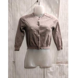 Cardigan Crop Sweater for Girl's