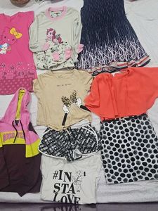 Frock+shorts+tshirt +homewear Combo