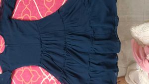 Elegant Teal Embellished Dress