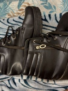 Black Leather Boots