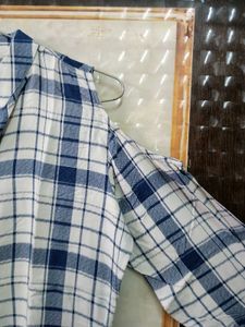 Libas Blue &amp; White Checkered Dress