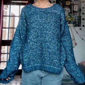 Blue Knit Sweater