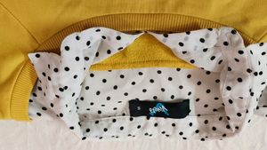 Korean sweater with fake collar