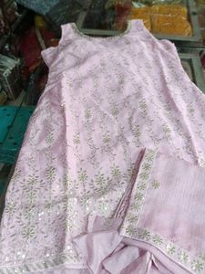 Pink Embroidered Salwar Suit