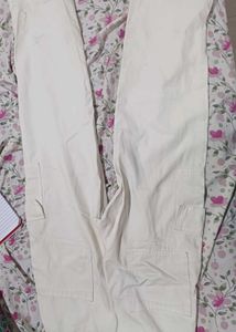 Beige Cargo Pants