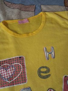 Cute Yellow Graphic Tee