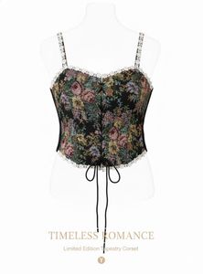 Floral Tapestry Corset Top