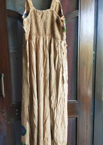 Bohemian Maxi Dress Embroidered