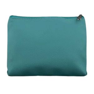 smytten leather pouch turquoise