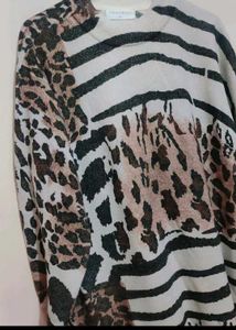 Multi Printed Winter Top For 42 Bust