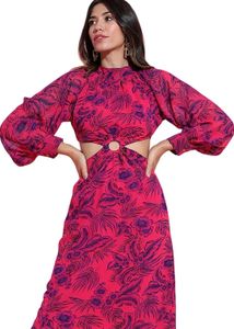 Tokyo Talkies Women&#39;s Long Sleeves High Neck Print