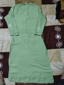 Pishta Green Straight Kurta For Women