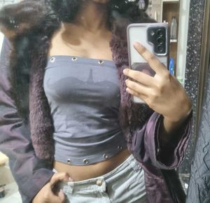 Reversible Faux Fur Trim Jacket