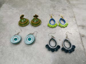 Quilled Paper Earrings - Unique Handmade Design