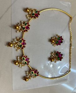 Lotus 🪷 Kundan  Necklace & Earings Set🫶🏻🥰🦋💞