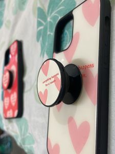 IPHONE 12/ 12 Pro Pink Cases With Pop Socket