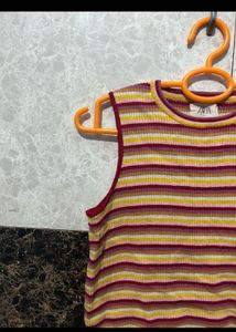 Zara Striped Sleeveless Top