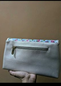 New Blue Floral Print Sling Bag