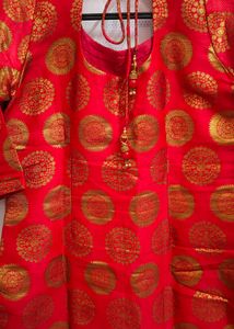 Party Wear Red Kurta