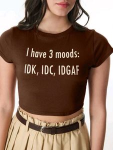NEWME BROWN COLOR CROP TOP