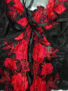 Imported Red &amp; Black Corset