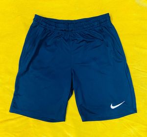 Nike Solid Blue Shorts Unisex
