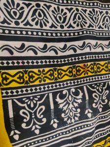 Printed silk  Fabric Saree