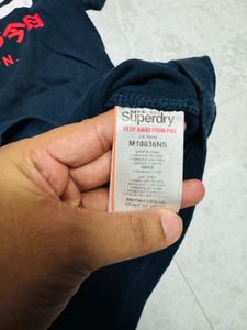 Super Dry Navy Blue T-Shirt