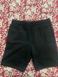 Black Knit Shorts