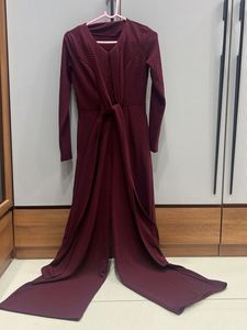 Maroon Knotted Jumpsuit New 🆕