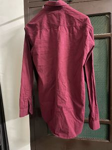 Rarely Used Maroon Casual Shirt