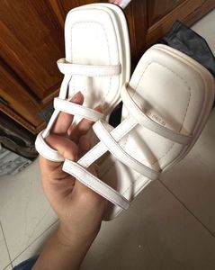 Anni Black Leopard White Wedge
