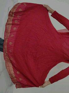 Maroon Anarkali Dress