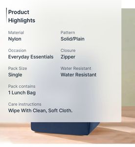 Blue Smiley Face Lunch Bag
