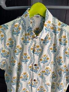 Floral Print Short Sleeve Shirt
