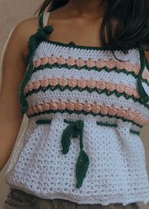 Crochet babydoll Crop Top