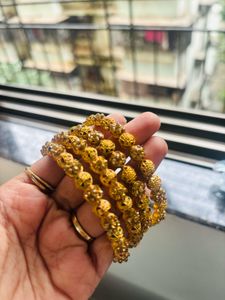 Golden Bangles Set