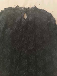 Elegant Black Lace Top